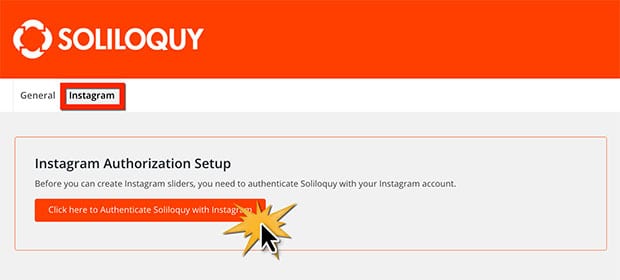  Authenticate Soliloquy with Instagram