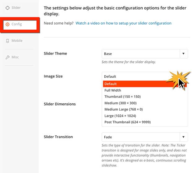 How to Configure Featured Content Slider