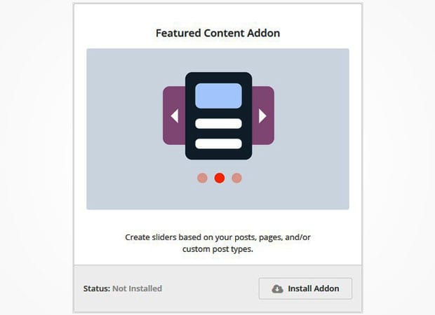 Featured Content Addon