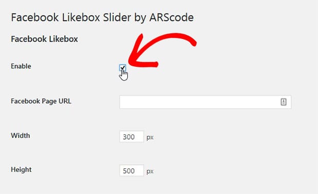 Enable Slider