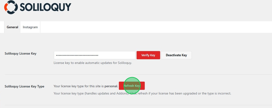 Refresh License Key