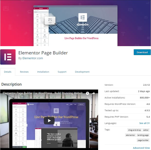 Elementor Page Builder