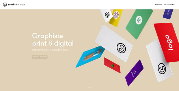 Mathieu Clauss's automated, full-width homepage slider