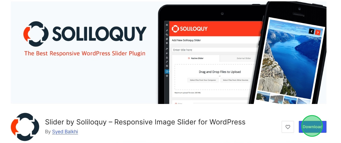 Install Soliloquy Plugin From WordPress.org